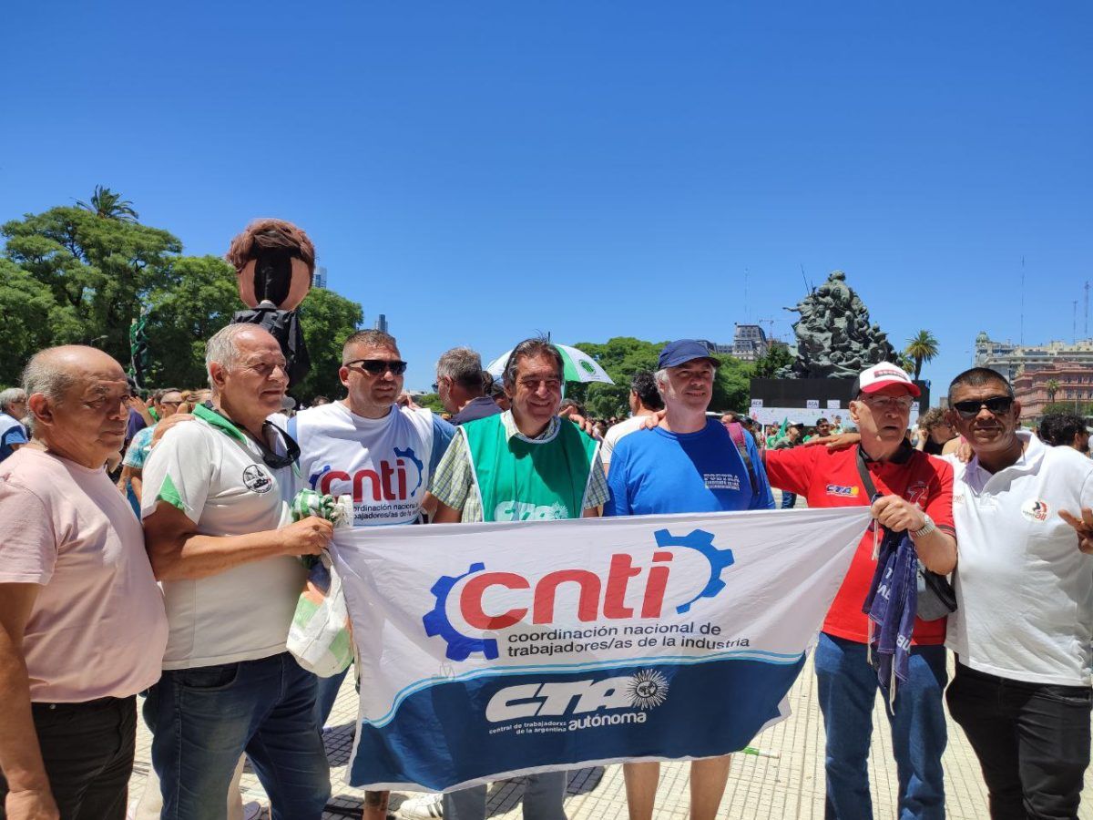 CNTI presente en la Jornada de Lucha contra el ajuste y despidos - CTA