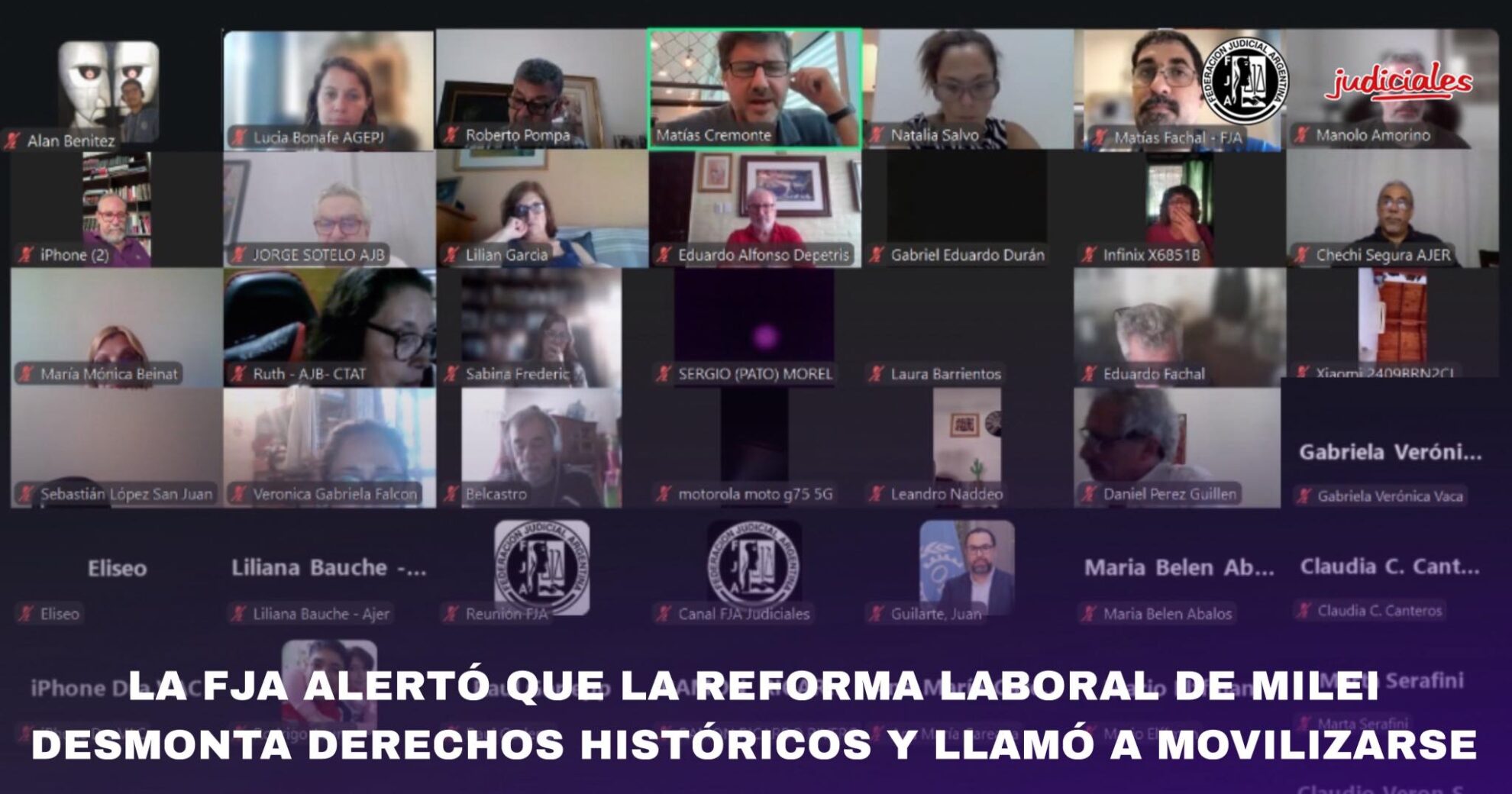 La FJA alertó que la reforma laboral de Milei desmonta derechos ...